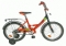 Велосипед В. 18",K,чёрный/оранжевый,тормоз нож.,крылья и багажник хромир. цветн. поддерж. колес