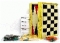 Игра настольная шахматы, нарды, шашки деревянные 42х21х6см 1899