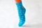 Носки детские КОШКА С СЕРДЕЧКАМИ K-L010-голубой-14