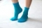 Носки женские КАПРОН L-P031-бирюза-25