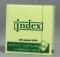 Блок липкий INDEX  76*75 100л.  желтый