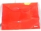 Папка на кнопке А4 PROFF.  0.  18мм.  прозр.  красная.  CH209