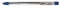 Ручка шариковая INDEX IBP347 BETA.  0.  7мм.  прозр.  корп.  синяя