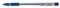 Ручка шариковая INDEX IBP348 BETA Grip.  0.  7мм.  прозр.  корп.  рез.  вст.  синяя