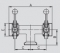 Тройник шиберный вентиль TYP98 DIN DD-PPP ручное переключение HB-ST привод PAMS93-Gr.1/2 LF