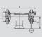 Тройник шиберный вентиль TYP98 DIN DD-PPP комбинированное переключение мануальное (НВ), комбинированное переключение PAMS( LF)