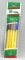Ручки шариковые набор СТАММ 4 цвета желтый корпус с колп