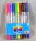 Ручки шариковые набор TwSt 10 цветов прозрачный корпус Летчик пластиковый блистер MC-938-10