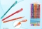 Ручки гелевые набор MIRACULOUS MC-1352-6 6 цветов тонированный корпус арома c блестками