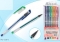 Ручки гелевые набор MIRACULOUS 218-6 6 цветов металлик c блестками прозрачный корпус п/бл