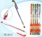 Ручки гелевые набор MIRACULOUS 218-5 5 цветов металлик c блестками прозрачный корпус п/бл