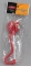 Ручка на подставке BEIFA красный корпус пластиковый блистер 8863