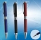 Ручка механическая TwSt 498 металлический цветной корпус серебристый клип ассорти синяя