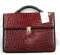Портфель кожзам АРГО Колпино . анаконда лакированный бордо 5С11