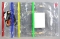 Папка на молнии А5. SPONSOR прозрачная карман ассорти SZB54
