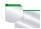 Папка на молнии А4. INDEX прозрачная зеленая