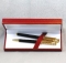 Набор ESSENTIAL CA10 ручка шариковая роллер черно-золотистый корпус