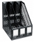 Лоток вертикальный 3-секционный Erich Krause сборный черный 13096