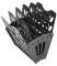 Лоток веерный шестисекционный СТАММ черный