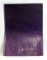 Кожа Обложка для паспорта О-8. наплак с тиснением фиолетовая