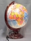 Глобус с подсветкой d 21 см Гранд-Микс с рельефом политический деревянная подставка