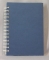 Блокнот твердая обложка А5. 120 листов АТЛ клетка на гребне сбоку Space синий