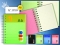 Блокнот на на гребне А6. TZ-2920. 3 разделителя клетка Ассорти
