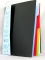 Тетрадь пластиковая обложка с с карманом А4. 100 листов клетка ХАТБЕР на гребне 4 разделителя с перфорацией Micro черная