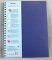 Тетрадь пластиковая обложка с с карманом А4. 100 листов клетка ХАТБЕР на гребне 4 разделителя с перфорацией Croco синяя