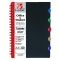 Тетрадь пластиковая обложка А5. 120л клетка ЭКСМО на гребне 5 разделов Черная