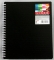 Тетрадь пластиковая обложка А5. 80л клетка ХАТБЕР на гребне Lines черная