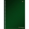 Тетрадь 80 листов клетка А4. ЭКСМО офсет на гребне мелованный картон Офисный стиль Зеленая