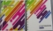 Тетрадь 96 листов клетка BG офсет на гребне ламинированная Перевертыш Цветные полосы ассорти