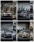 Тетрадь 48 листов клетка BG офсет с тиснением фольгой Luxury cars ассорти